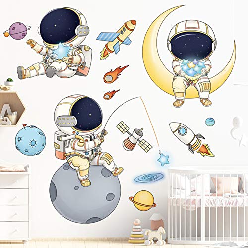 Astronaut Wall Stickers for Kids - DILIBRA Creative Space Decor