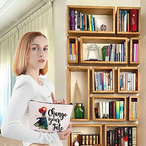 LEVLO Chase Your Fate Red Fairy Tale Cosmetic Makeup Bag, 23x17 cm