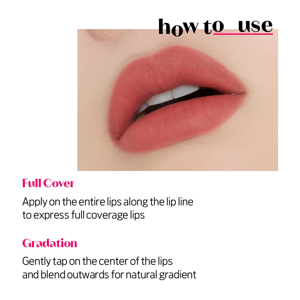 ETUDE Fixing Tint #01 Analog Rose - Long-Lasting, High-Pigment Liquid Lipstick | Waterproof Matte Finish | K-Beauty 4g
