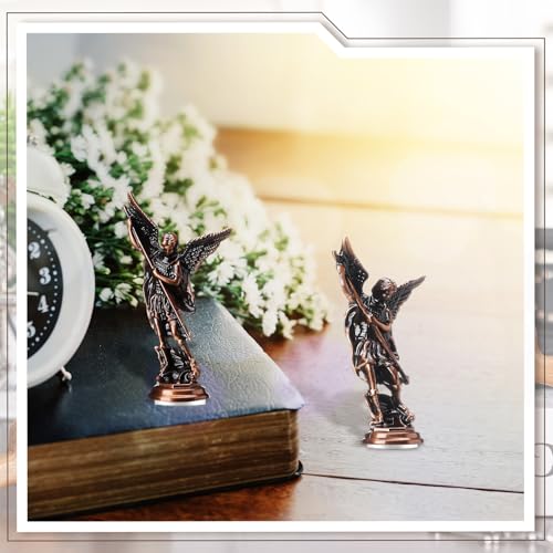 Wesiti Saint Michael Statue Set - 6 Pcs 3.31 Inch Angel Figurines