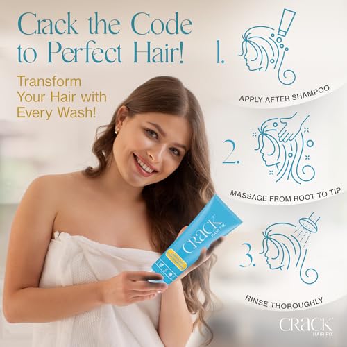 Crack Hair Fix Deep Conditioning Treatment - Frizz Control & Detangler, 8.5 oz