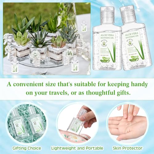 Dansib 12-Pack Aloe Vera Gel 1oz Travel Size - Soothing Skincare Party Favors