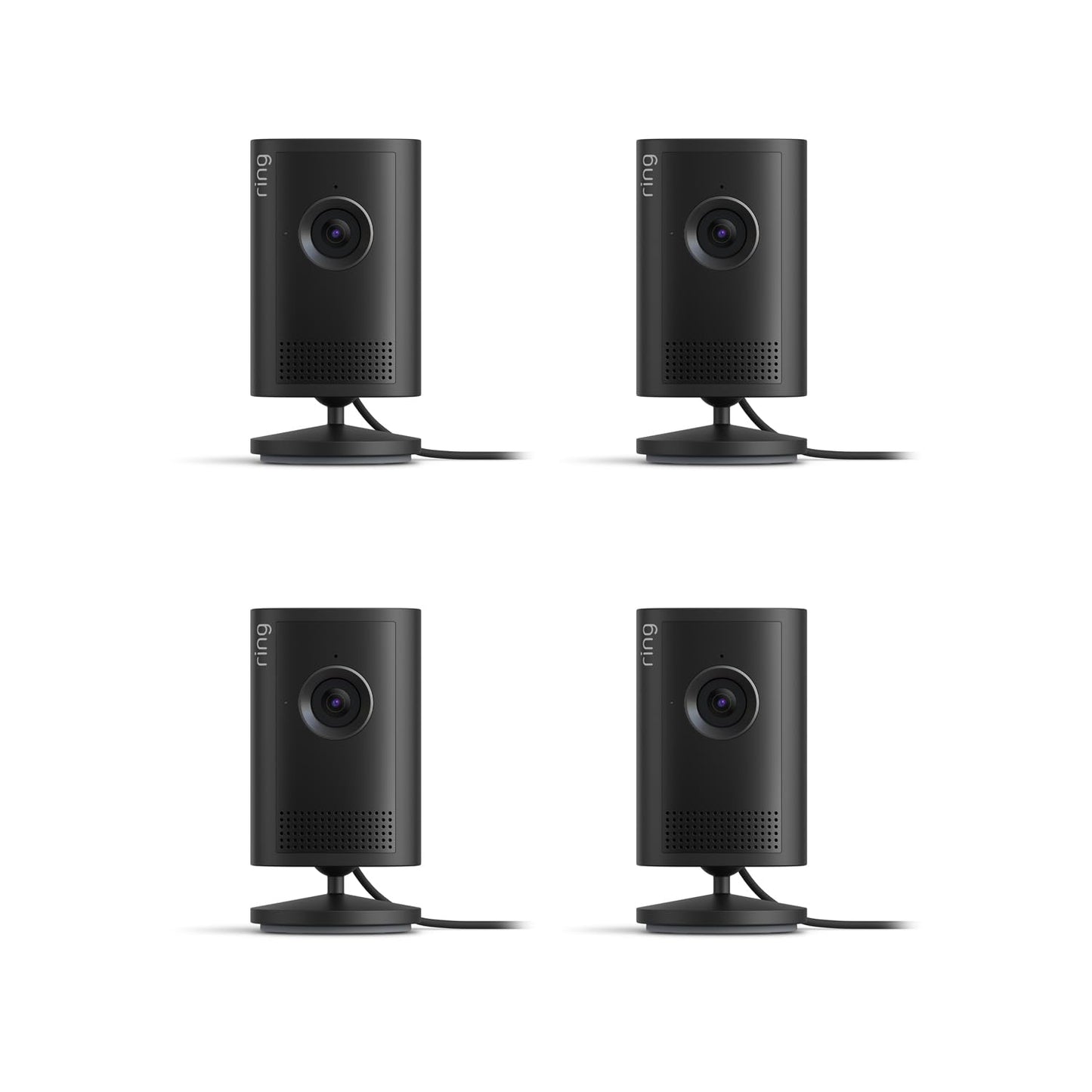 Indoor Security Camera - 2K Video Quality, 4x Zoom & Low-Light Vision | Black