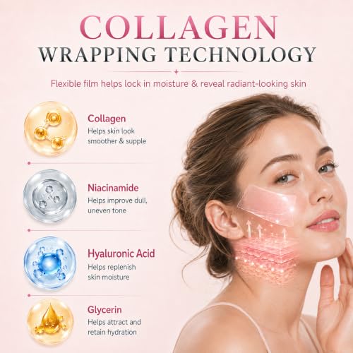 Korean Collagen Peel-Off Mask for Glow & Hydration - Fast-Acting Skin Revitalizer