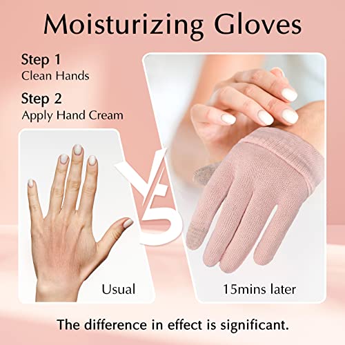 Evridwear Cotton Touchscreen Moisturizing Gloves for Dry Hands