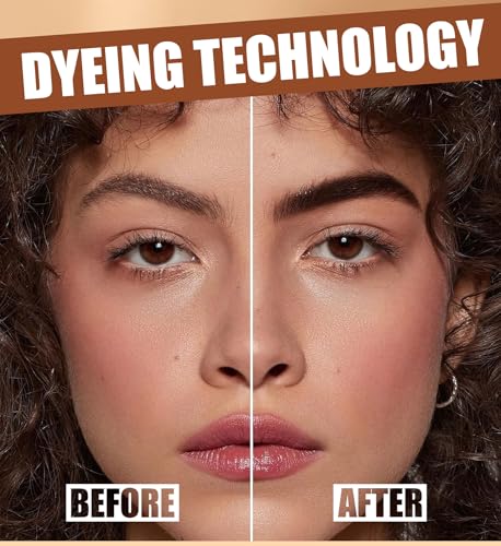 Black Eyebrow Gel Peel Off - Waterproof Temporary Tint for Defined Brows
