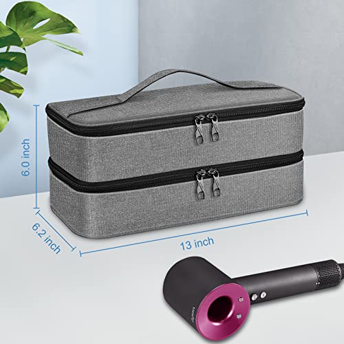 SITHON Travel Case for Shark FlexStyle & Dyson Supersonic Hair Dryer