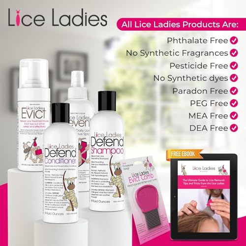Lice Ladies Natural Kids Lice Prevention Conditioner - 8oz Daily Treatment