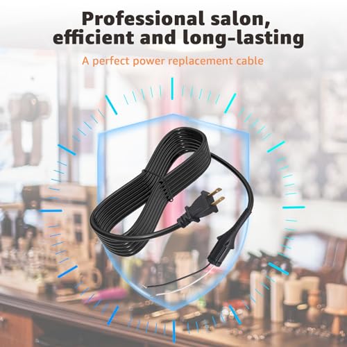 8-Foot Power Cord for Andis Master Clipper - Heavy-Duty & Tangle-Free