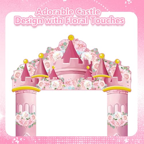 Princess Castle Door Banner Set – 3PCS Photo Booth Backdrop for Girls