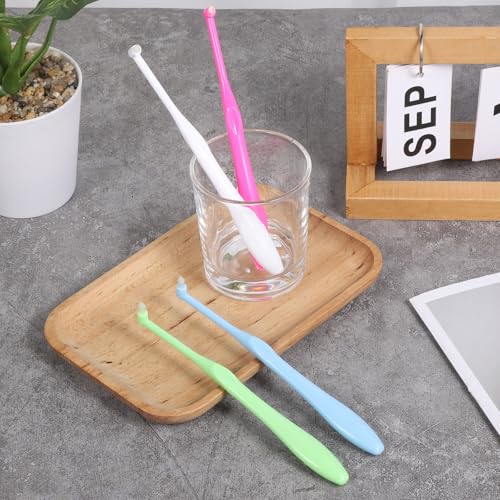 4-Pack Soft End Tuft Toothbrushes for Braces - Compact & Gentle