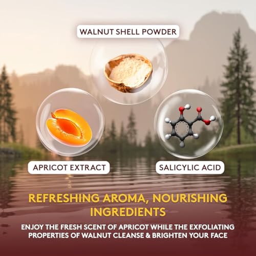 OKAY Apricot Oil Control Facial Scrub - 6 Oz Exfoliating Cleanser