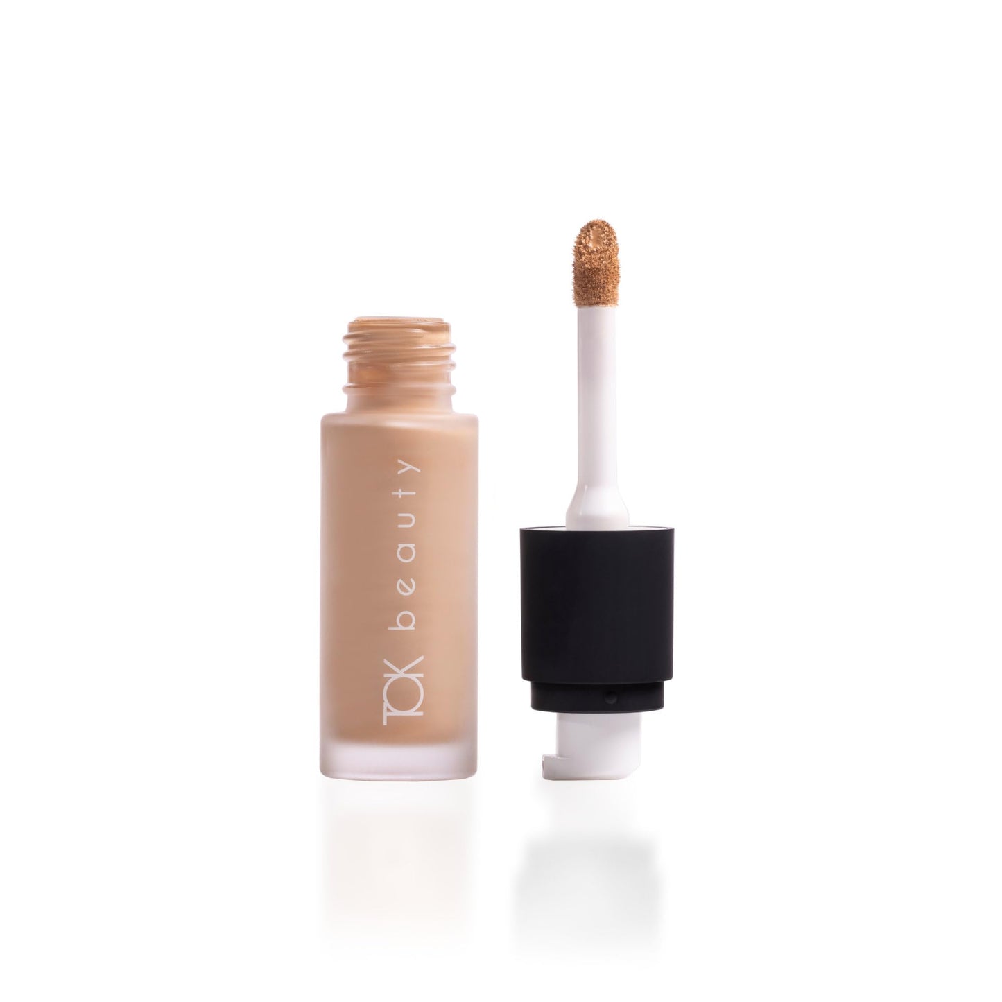 TOK Beauty - Neive Serum Foundation + Concealer, Skincare Hybrid | Weightless, Buildable-Medium Coverage | Vegan, Designed for Sensitive Skin (450 - Medium With Warm Olive Undertones; 20ml)