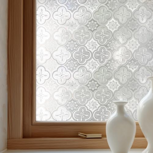 OHTMERU Window Privacy Film - Decorative Anti-Glare Static Cling