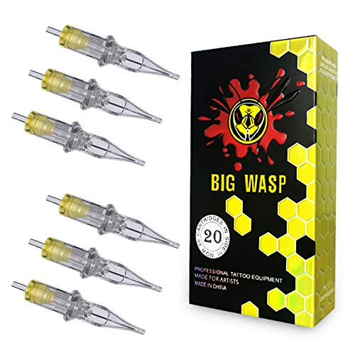 BIGWASP 1205RS #12 Round Shader Tattoo Needle Cartridges 20Pcs 4th Gen