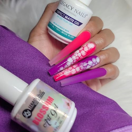 Legacy Nails Blossom Art Gel, 0.5oz Clear Blooming Gel for Nail Art