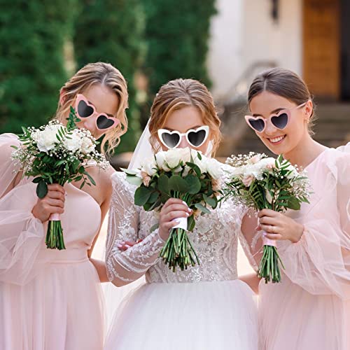 Loanzeg Bridesmaid Gift Set: 6 Satin Scrunchies & Sunglasses Favors