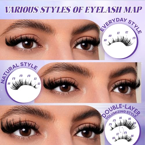 SalonSpike Lash Clusters Kit - Bold Wet-Look Eyelash Extensions