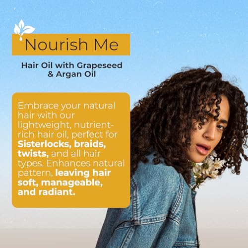 Jaycee Naturals Nourish Me Hair Oil with Argan & Rosemary, 4 oz