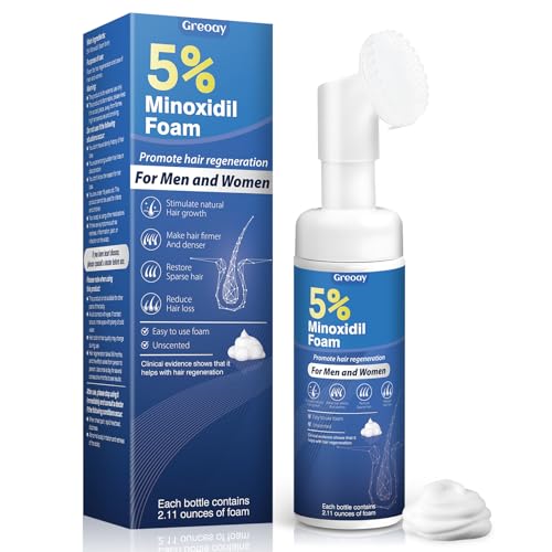 5% Minoxidil Hair Growth Foam for Thinning Hair - 2.11 oz