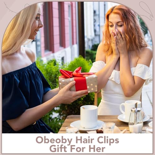 12 Pcs No-Crease Metal Hair Clips for Women - 2.8 Inch Bangs Accessories