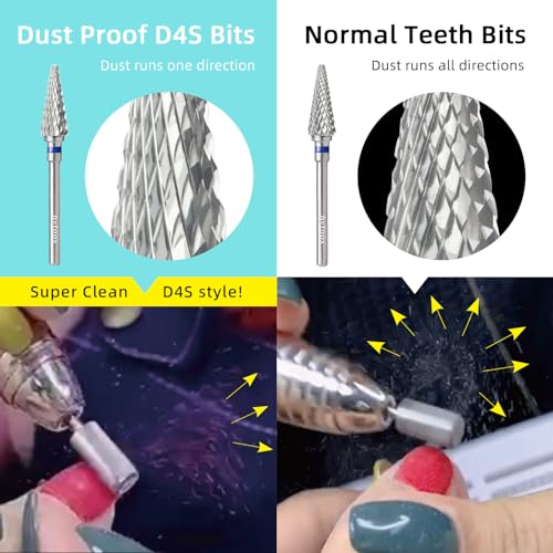 Hytoos Cone Nail Drill Bit - Right-Handed Medium D4S 15mm Taper