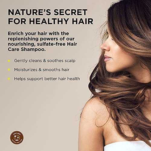 Earthly Body Hemp Seed Oil Shampoo - Sulfate-Free Moisturizing Hair Care
