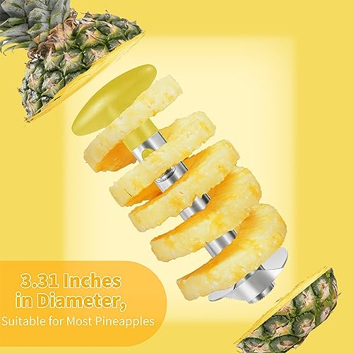 Stainless Steel Pineapple Corer - Quick & Easy Fruit Slicer