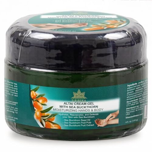 Siberian Green Sea Buckthorn Omega 7 Moisturizing Hand & Body Cream Gel