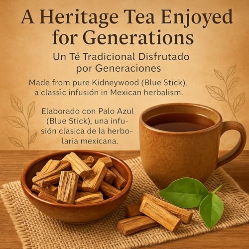Palo Azul Herbal Tea - 24 Natural Tea Bags for Detox & Wellness