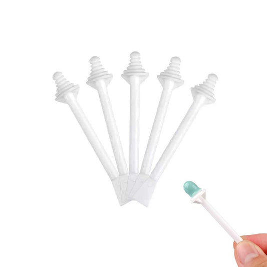 NTOYDHSZ 100 Pcs Nose Wax Sticks, Disposable Plastic Nasal Hair Applicators, Dual-Ended for Nose/Ear/Eyebrow/Upper Lip, Painless & Easy-to-Use, Suitable for Men & Women, Home & Travel Use