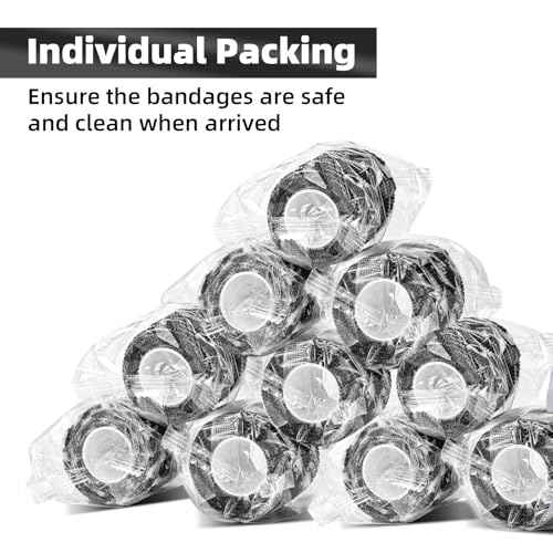 JimKing Self-Adhesive Tattoo Grip Cover - Elastic Bandage Wrap (4pcs)
