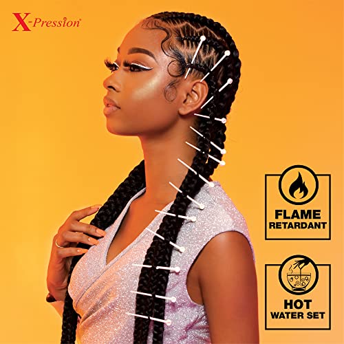 Sensationnel X-Pression Pre-Stretched Braiding Hair 58in - Jet Black 1