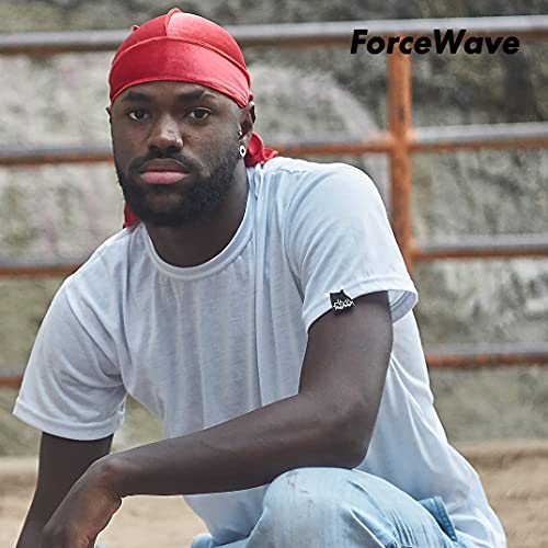 ForceWave Red Velvet Durag for Men & Women 360 Wave Cap - Stylish Hair Wrap