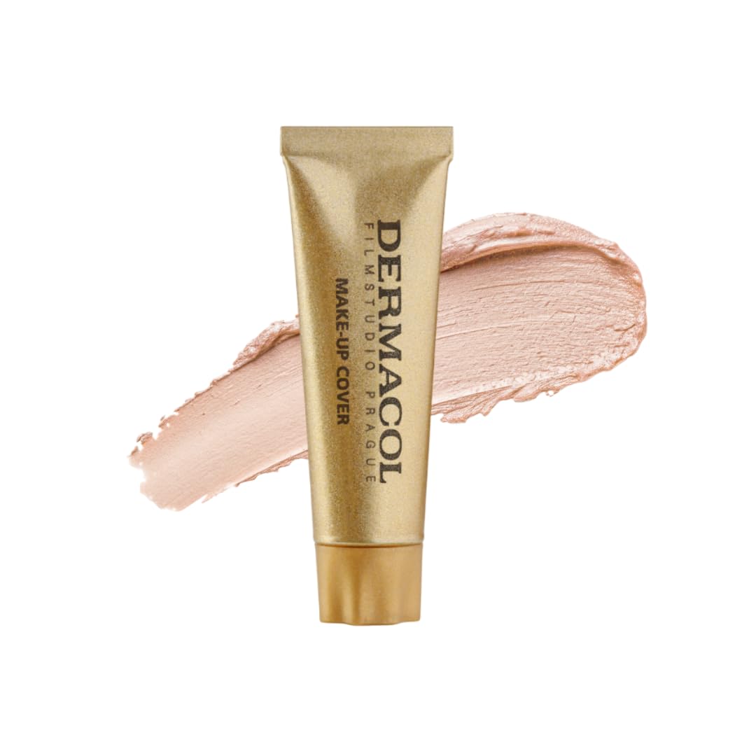 Dermacol Mini Full Coverage Foundation - Matte Liquid Makeup with SPF 30 | Waterproof for Oily Skin & Acne, Shade 207