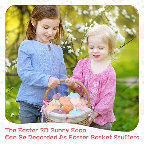 Kigeli 8-Piece Easter Bunny Glycerin Soap Set, Decorative Rabbit Soaps