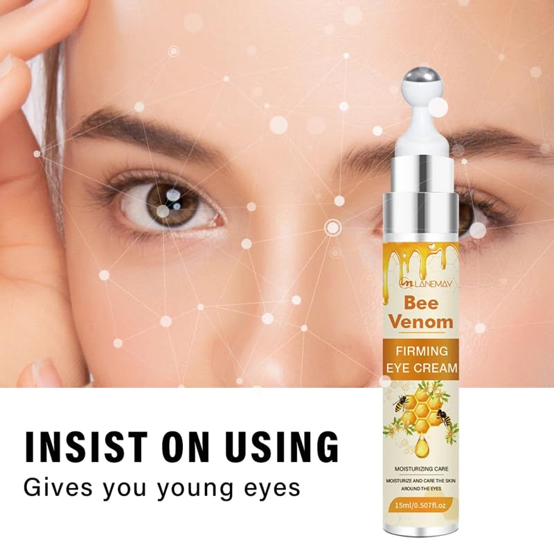 Bee Venom Wrinkle Serum | Natural Botox Anti-Aging Eye Cream for Firming & Brightening