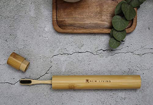Eco-Friendly Bamboo Toothbrush Carry Case - 21cm Biodegradable Travel Organizer