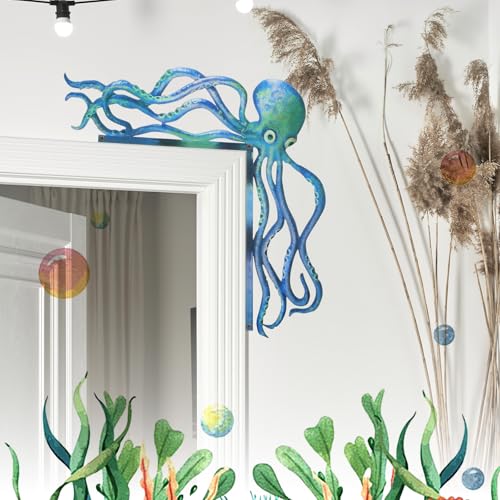 YBEATY Metal Sea Monster Door Frame Decoration - Nautical Wall Art