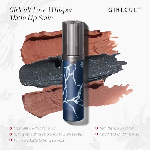 GIRLCULT G79 Black N Blue Matte Lip Stain - Velvet Mousse Tint