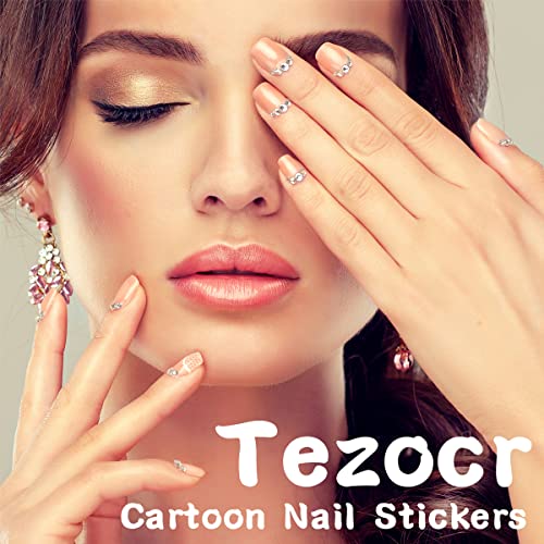 Cute Cat Nail Stickers - 4 Sheets 3D Self-Adhesive Decals