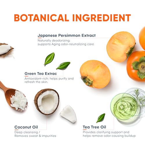 ProBliva Japanese Persimmon Deodorant Soap Bar for Body Odor - Natural Odor Neutralizer for Men & Women 2 Bars