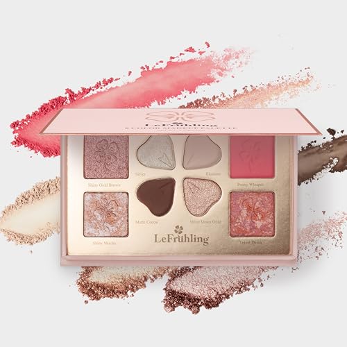 LeFruhling All-in-One Baked Makeup Palette: Eyeshadow, Blush & Highlighter