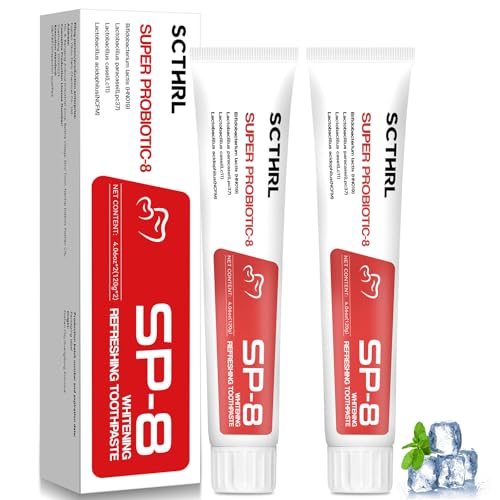 SP-8 Probiotic Ultra Whitening Toothpaste - Fluoride-Free Formula