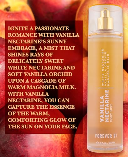 Forever 21 Vanilla Nectarine Body Mist - Refreshing 8 fl oz Spray