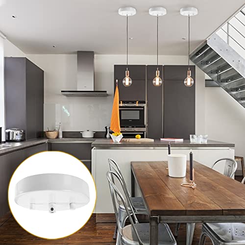 Sangle Sopffy 4.7-Inch Pendant Light Canopy Kit - White Ceiling Plate