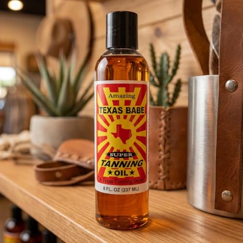 Texas Babe Natural Outdoor Tanning Oil - 8 oz, No Mineral Oil