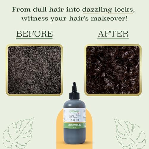 Roselle Naturals Chadian Hair Oil for Hair Growth - 8 Fl Oz