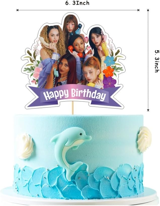 Happy Birthday Decorations - Complete Party Supplies Set with Banner, Cake Topper, Cupcake Toppers & Balloons for Kids' Parties