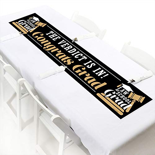 Law School Grad Banner - Graduation Party Decoration 1ft x 5ft